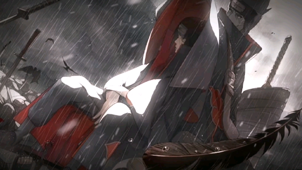 淋雨对身体不好哦,鼬先生