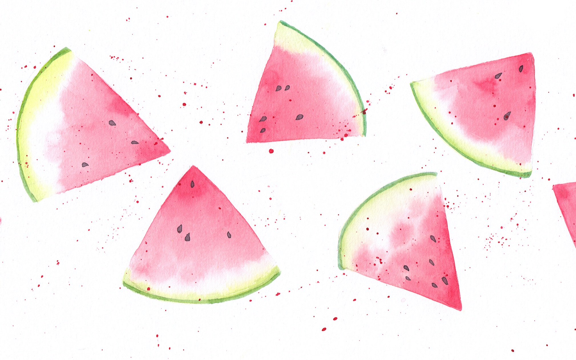 特别容易的水彩入门教程 西瓜的画法_哔哩哔哩 (゜-゜)つロ 干杯