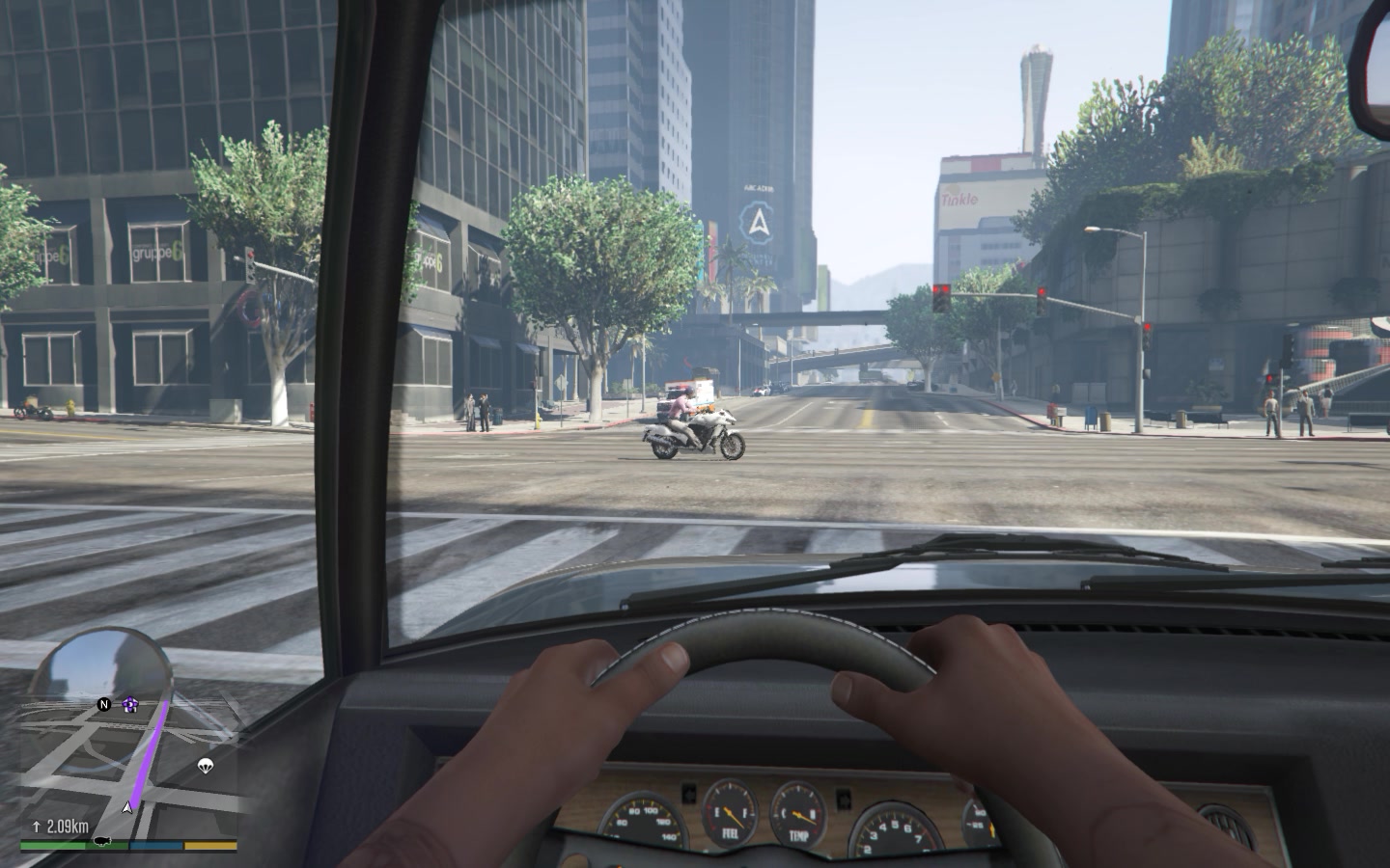 gta5:史上最無聊測試,從某加油站到富蘭克林家開車完全遵守交通規則