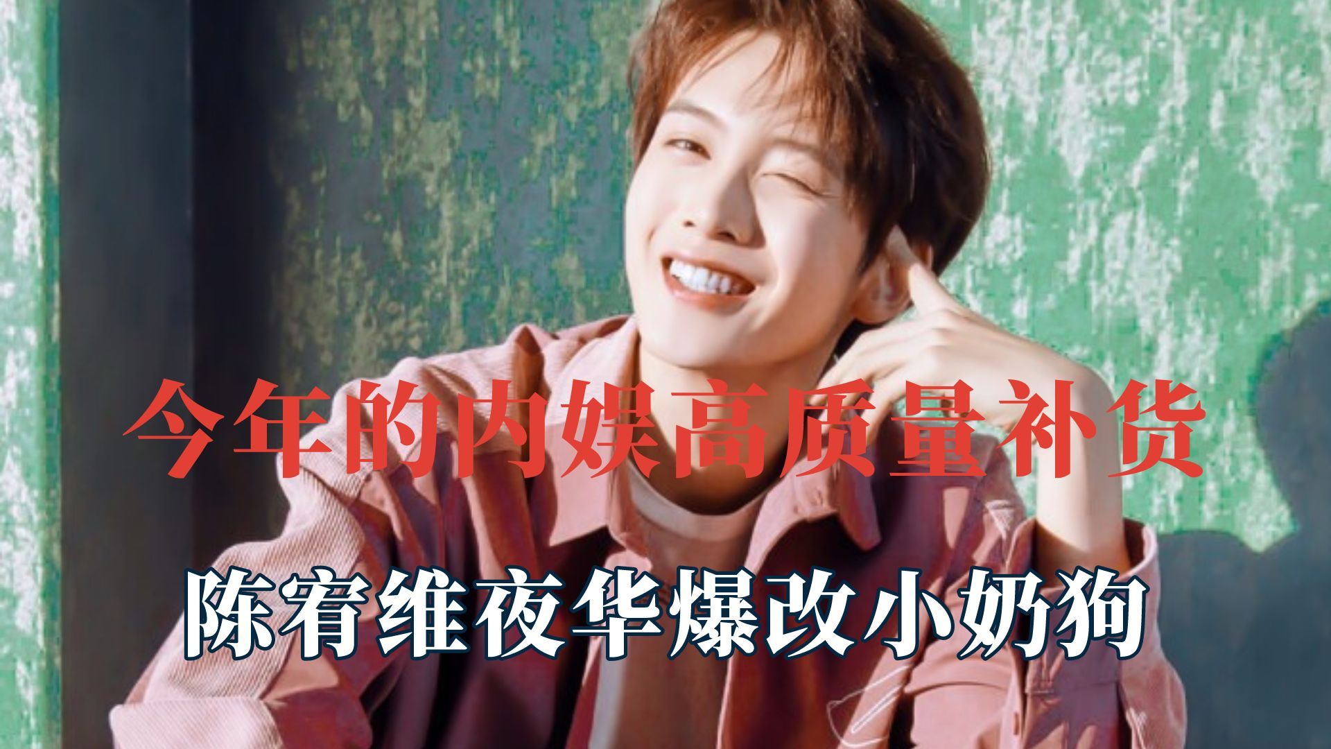 今年的内娱高质量补货,陈宥维夜华爆改小奶狗