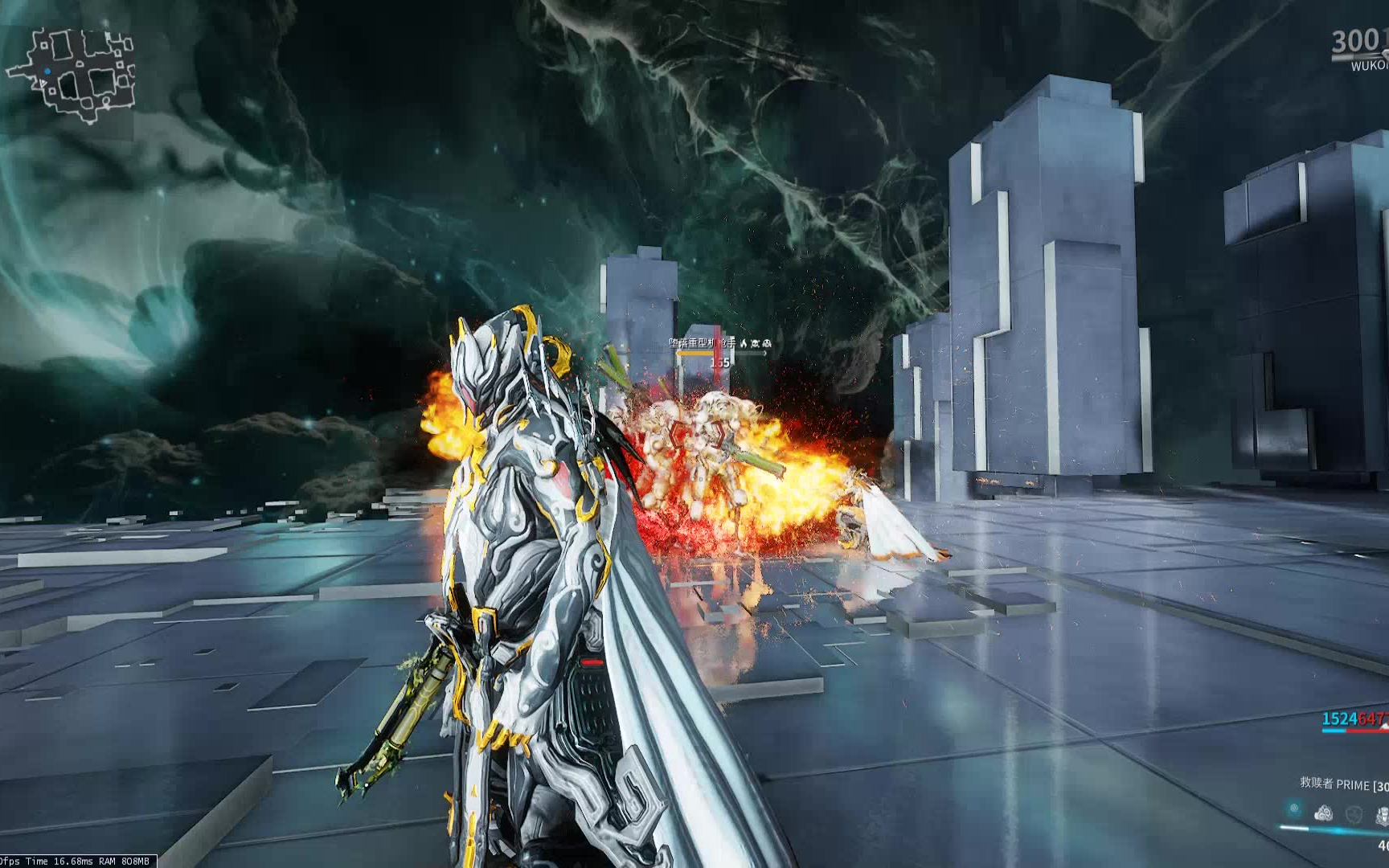 【warframe】wukong新版1技能独立增伤,165神殿白富美测试