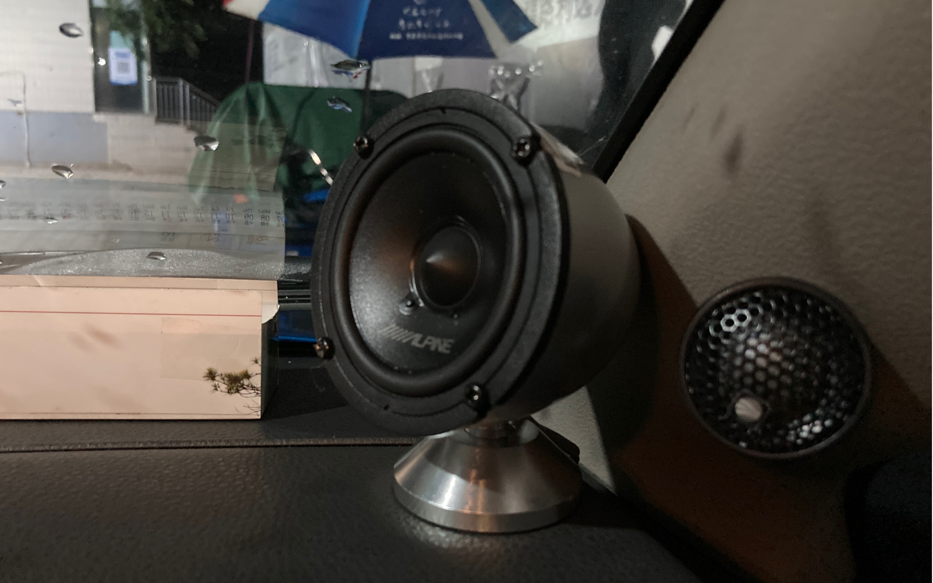 铃木天语音响改装(4分频),阿尔派dsp,中音,美国dd低音炮,彩虹套装喇叭