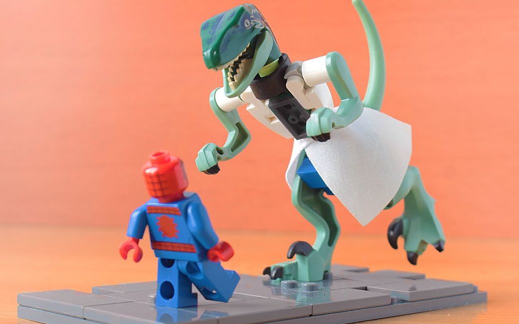 乐高版蜘蛛侠电影中大反派蜥蜴教授/蜥蜴人(lizard)