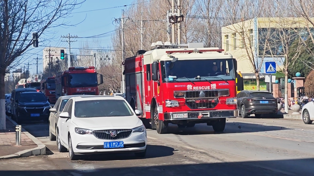 沈阳消防正良二路消防救援站5车归队