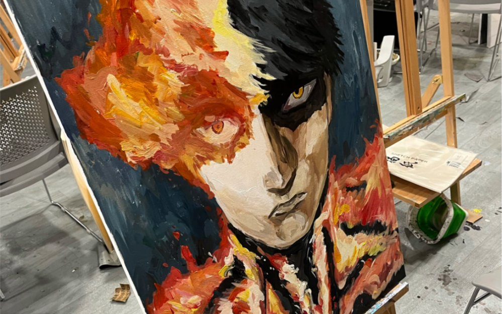 大一女生画的炎拳阿格尼,查询精神状态