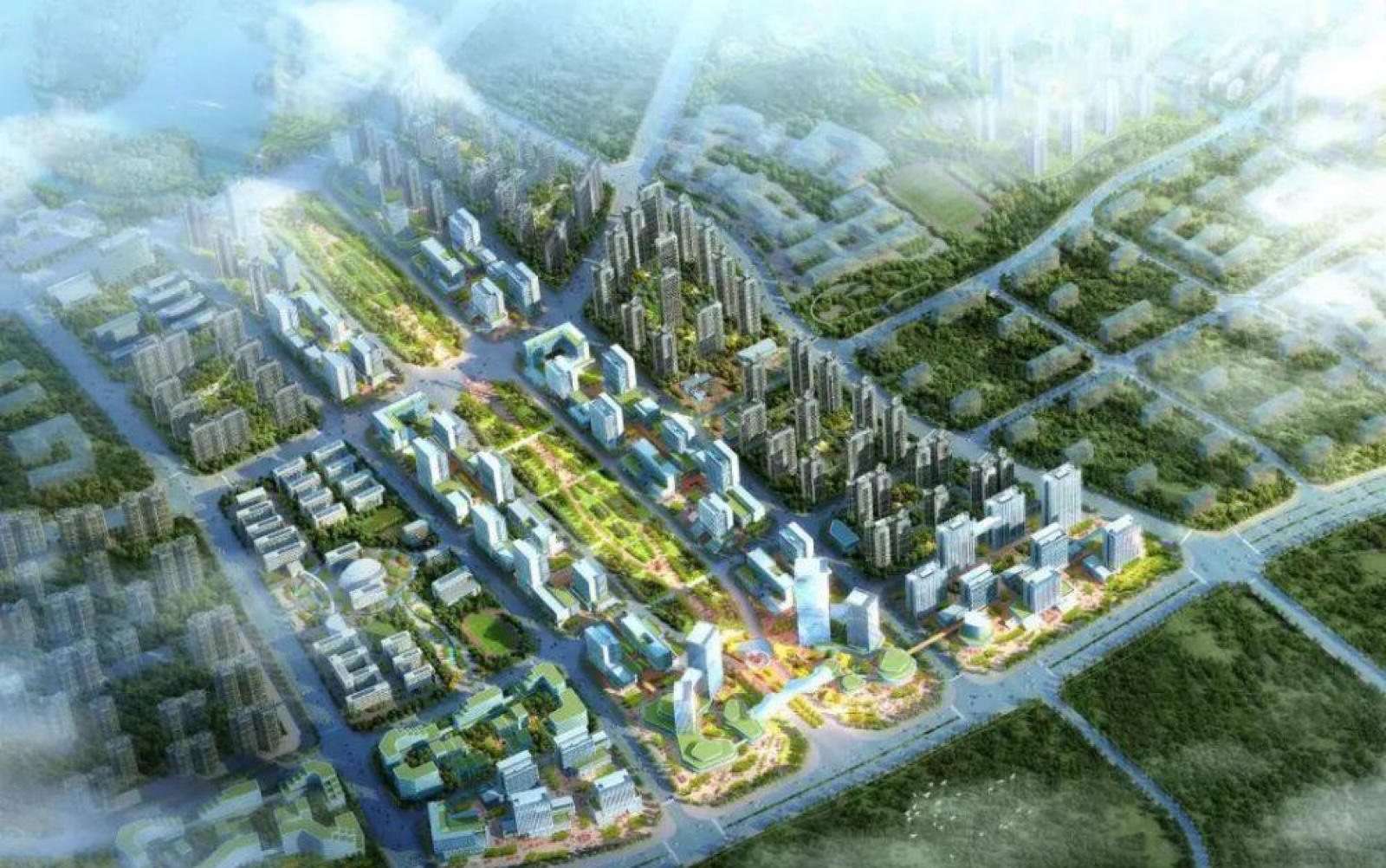 航拍广州科教城,一栋栋拔地而起,未来可期