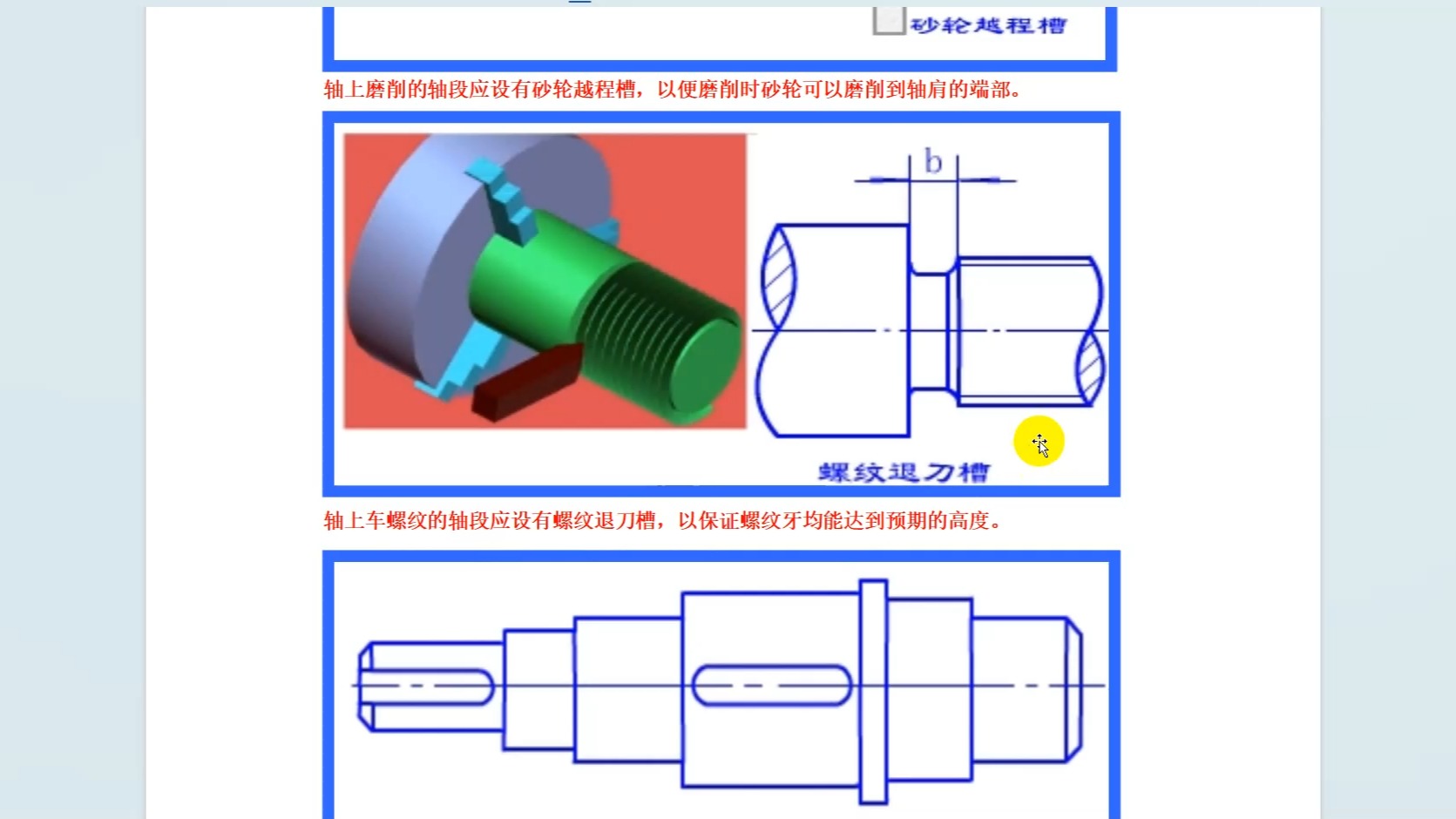 轴的工艺结构,什么情况用砂轮越成槽,退刀槽?哔哩哔哩bilibili