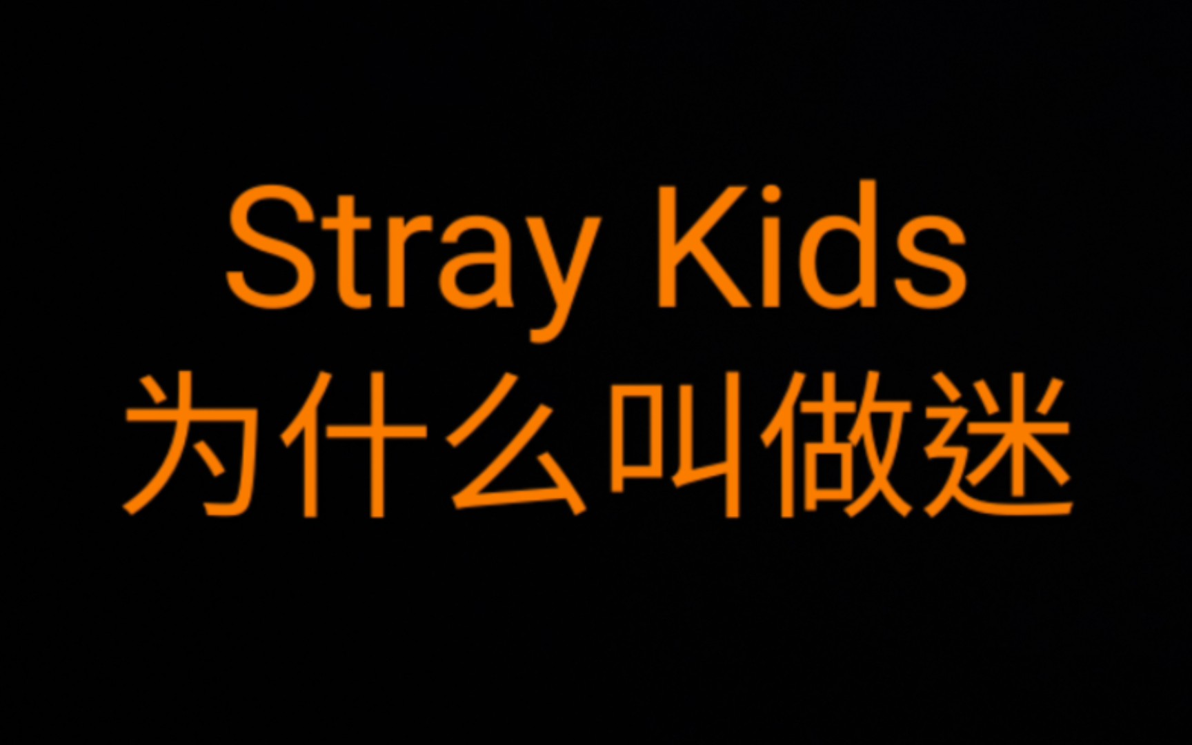 [图]Stray Kids被中国粉丝称为迷的缘由