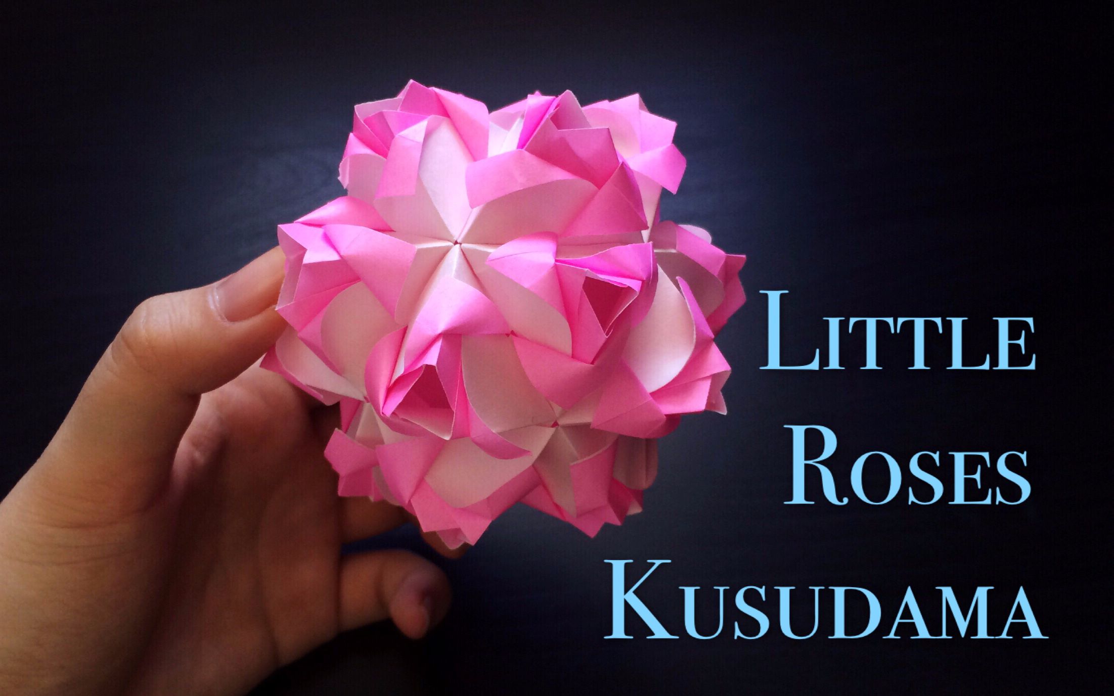 折纸教程炒鸡美的玫瑰花球mariasinayskayalittleroseskusudama哈喽