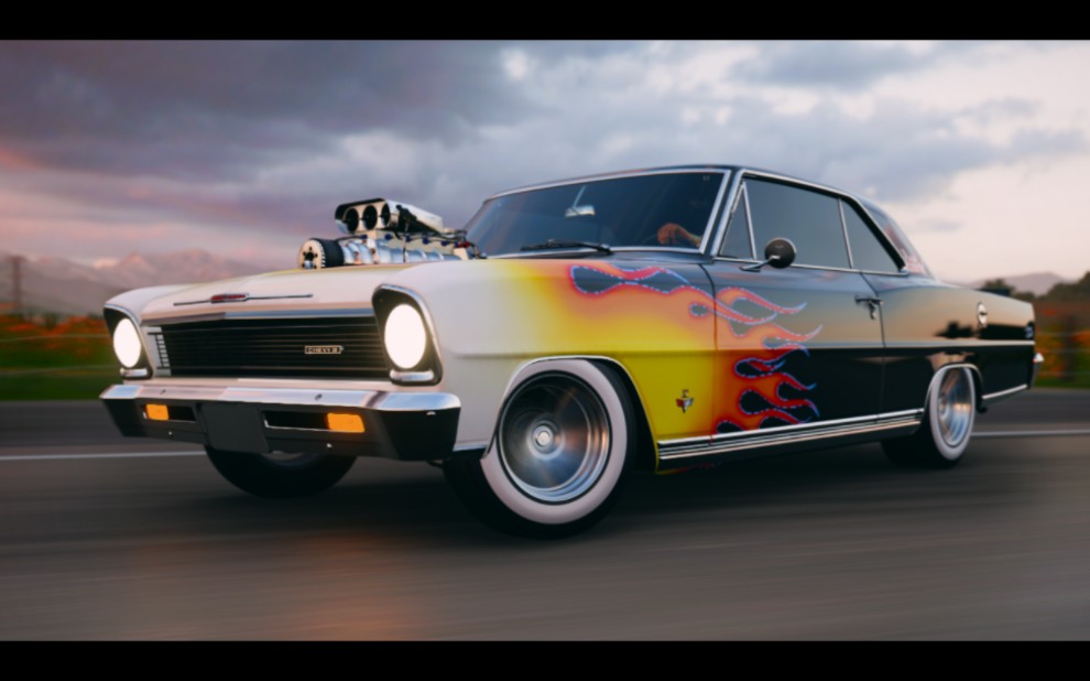 暴力美式大船雪佛兰nova(1966)线上实战及调校推荐