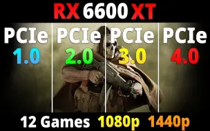 Video herunterladen: 【PC1e】RX 6600 XT PCIe 1.0 vs PCIe 2.0 vs PCIe 3.0 vs PCIe 4.0 - 在游戏中的性能表现