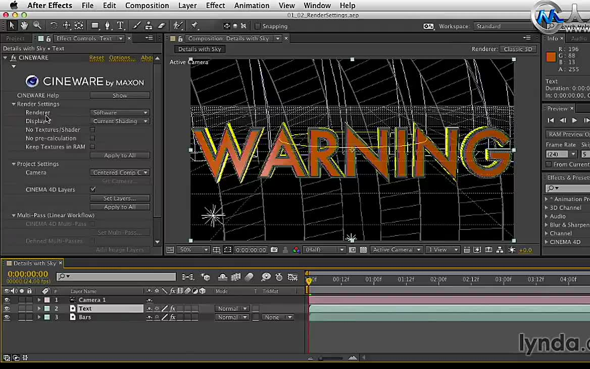 【aftereffectscc / ae配合c4d无缝衔接工作/ ae完美对接c4d技巧教学