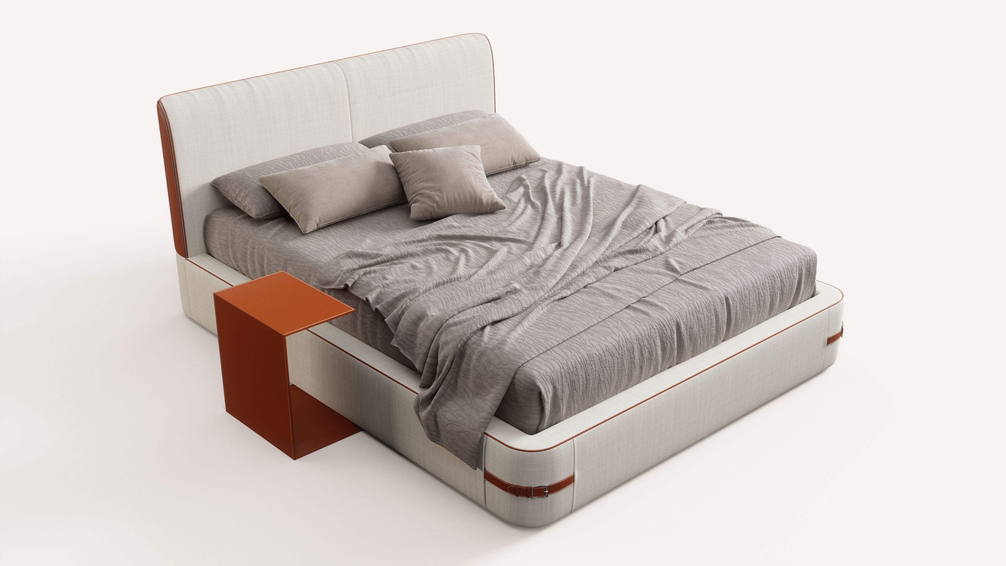 3dsmax md sd双人床模渲染20231212