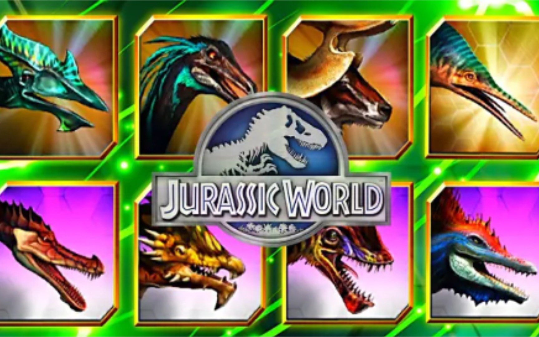 [图]（转自YouTube）Jurassic World The Game 侏罗纪世界游戏新生物一览