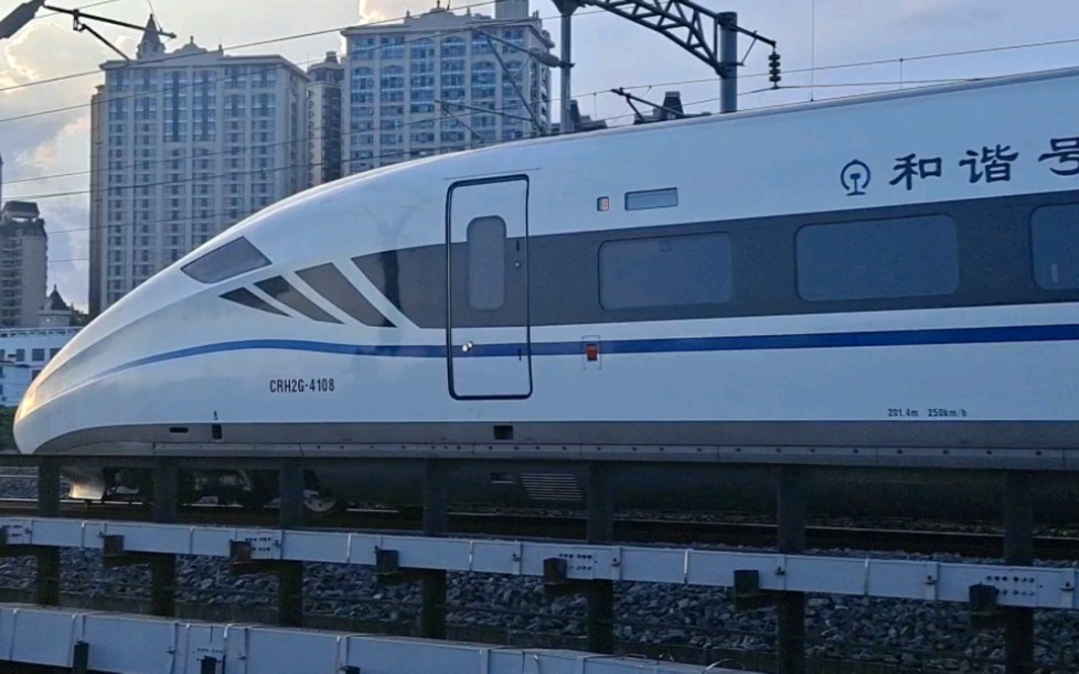 6月25日高寒动车d3950大理-北海通过湘桂线茅桥段(昆局昆段crh2g)