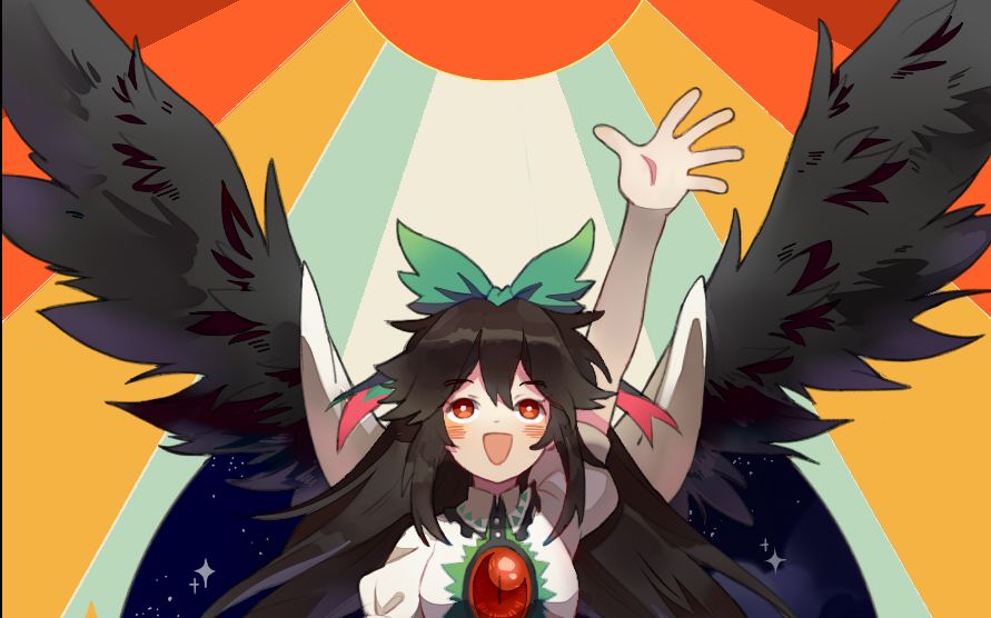 板绘画了一只阿空赞美太阳