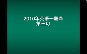 Download Video: 2010年考研英语一翻译真题：第三句