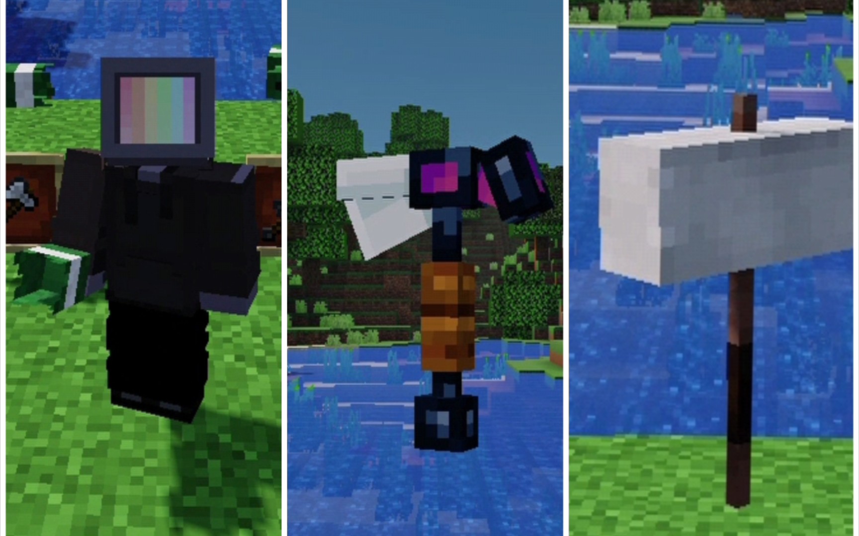 3款Minecraft中修改了斧子材质的材质包(JAVA,1.18)_我的世界