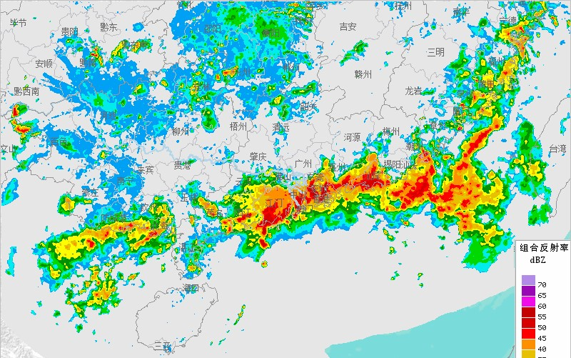雷达存档2018830潮汕暴雨过程部分雷达图