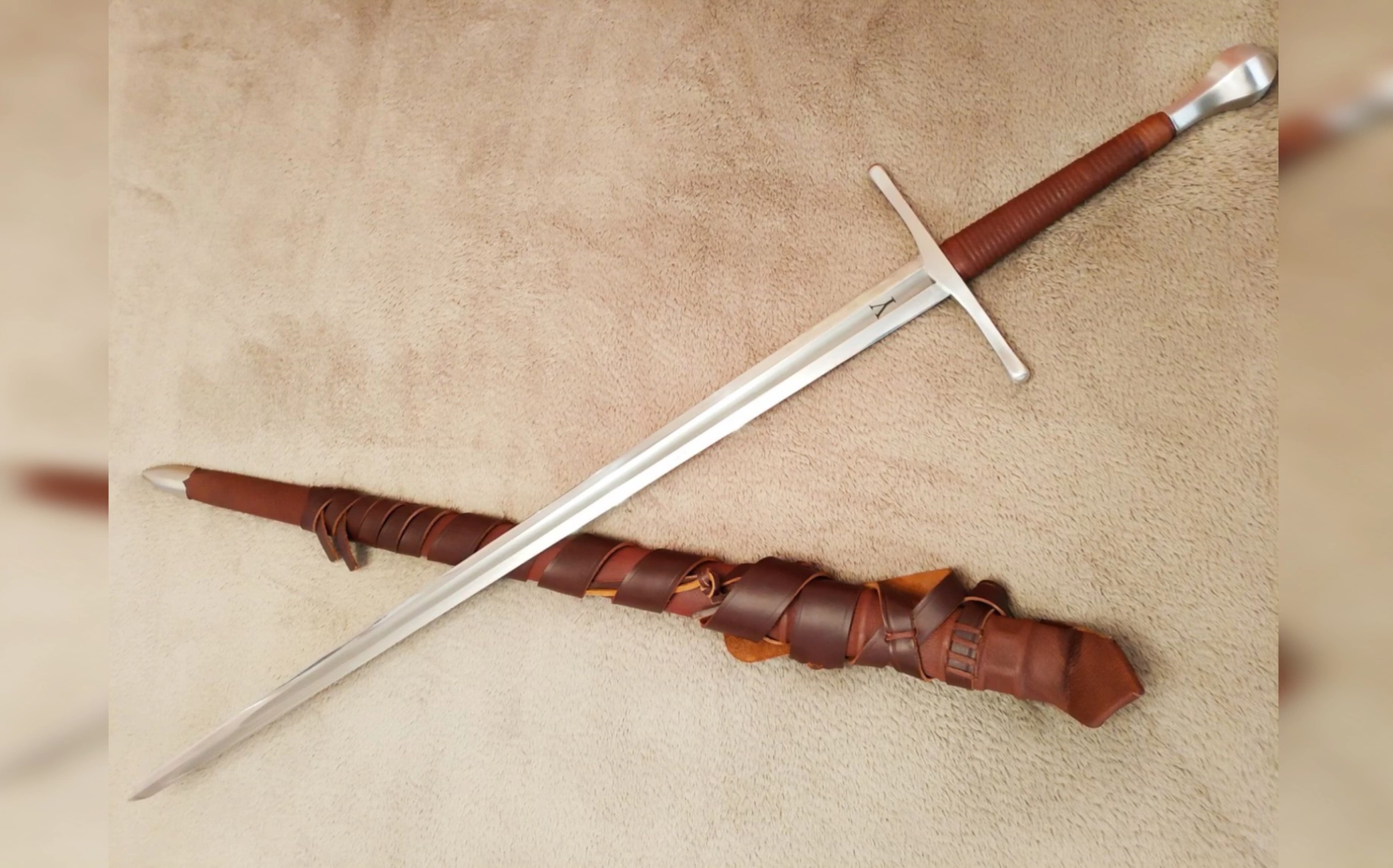 火与铁的艺术锻造一把中世纪欧洲剑手半剑