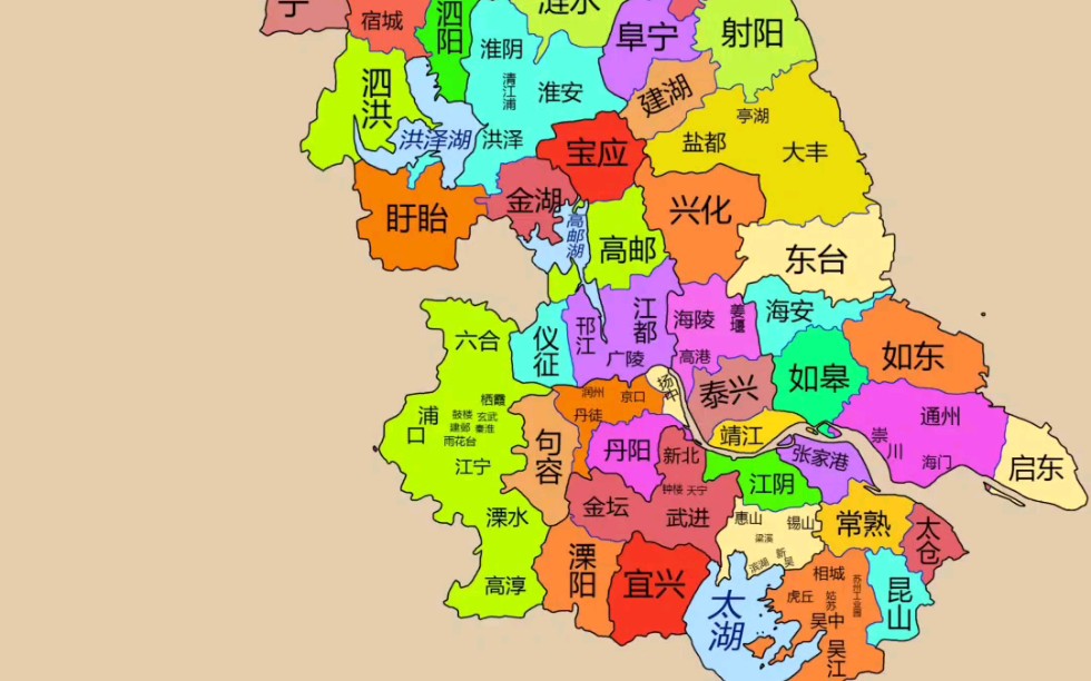 江苏地图县市图片