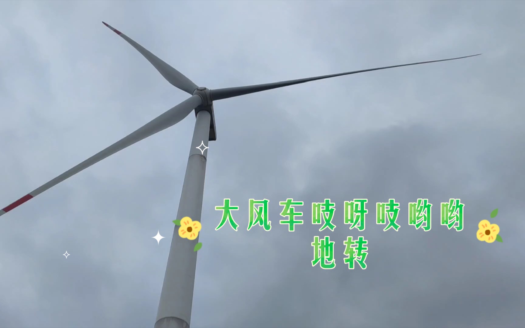 大风车吱呀吱哟哟地转