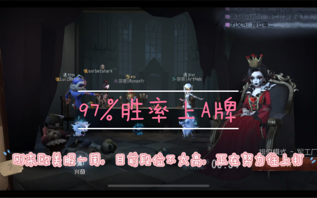 【第五人格/欧美服A夫人】必须非常努力,才能看起来毫不费力