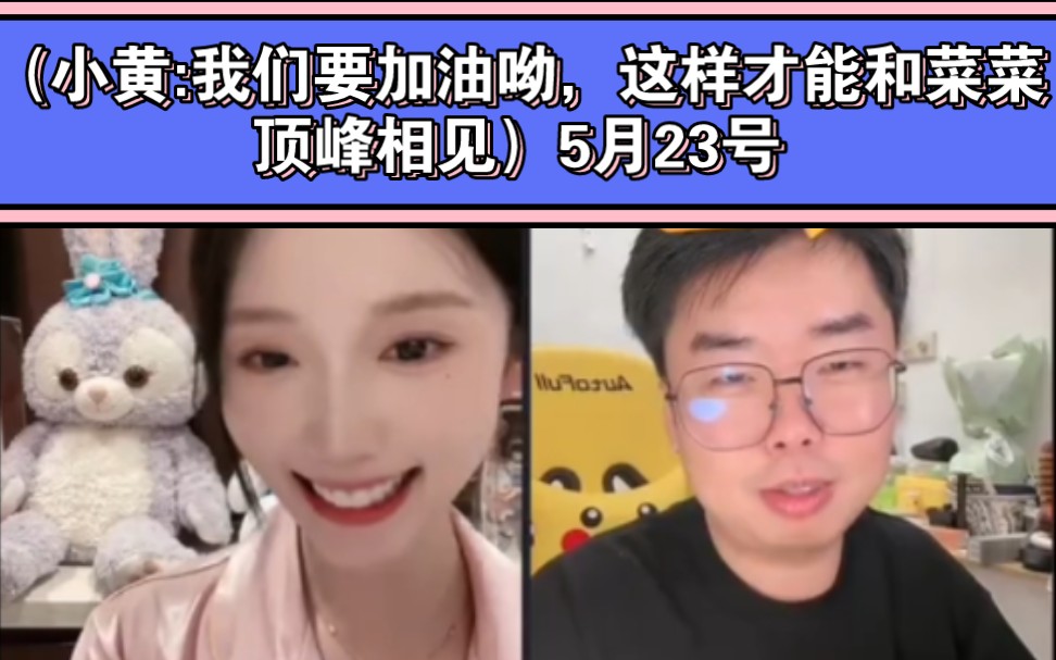 小yelo(菜菜偷看直播,小黄:感谢老登的华子,菜菜:欺负