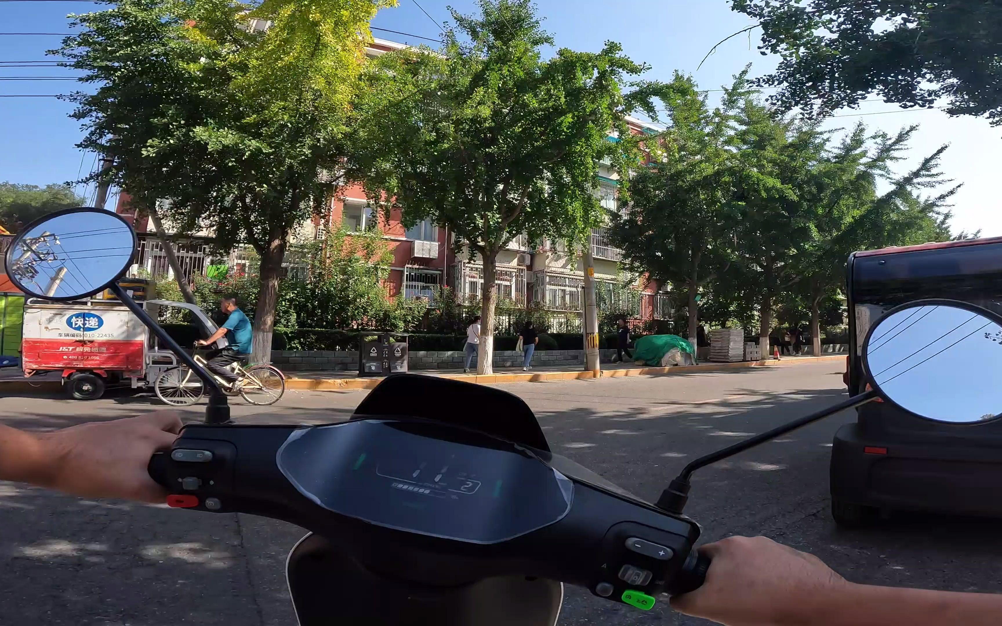 gopro10拍摄-九号电动车骑行