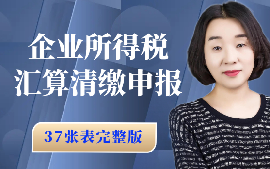 会计实操:2025年企业所得税汇算清缴(案例解析35张表填报)企业年报哔哩哔哩bilibili