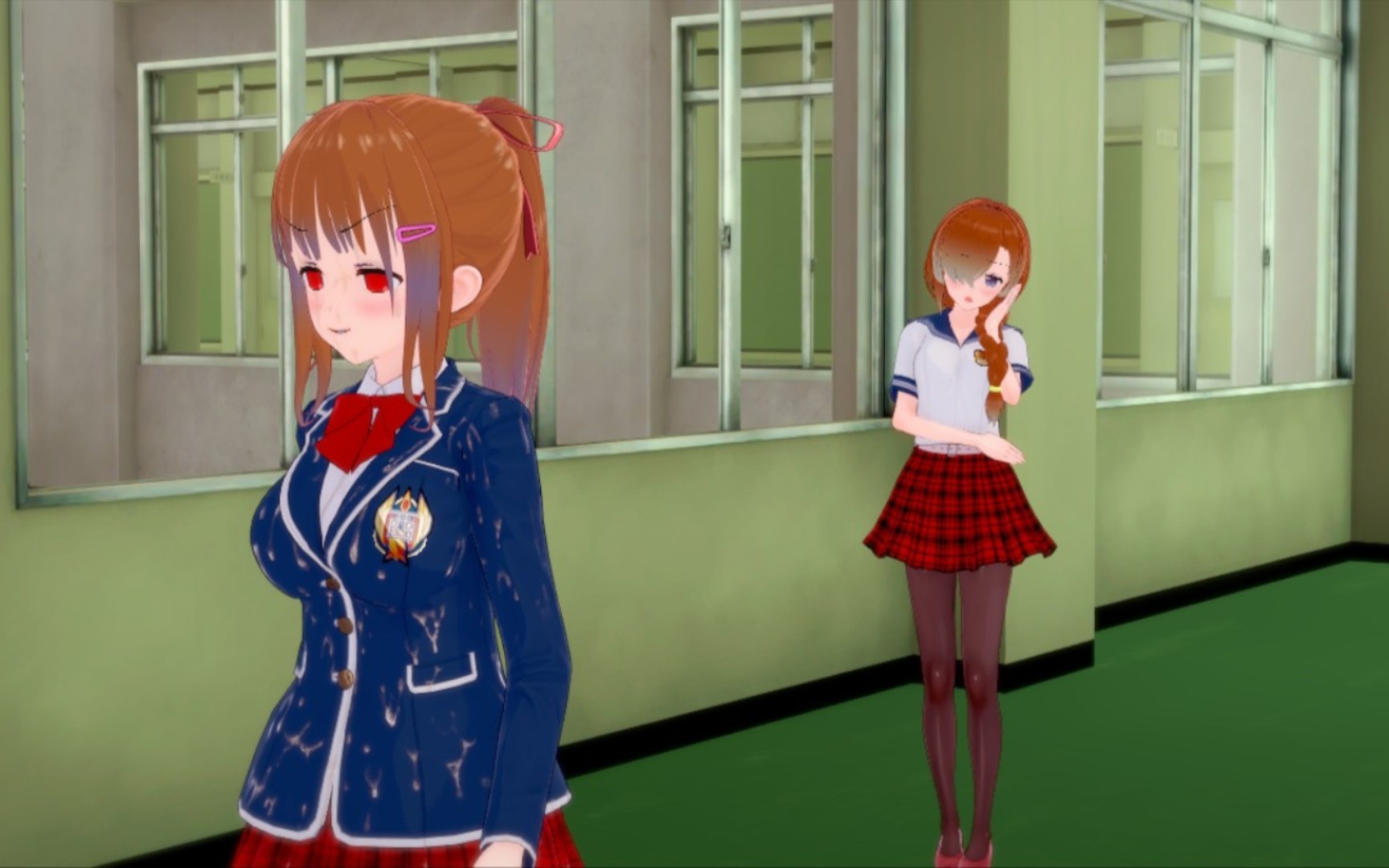 喝下奇怪药水后附身到了女同学身上完