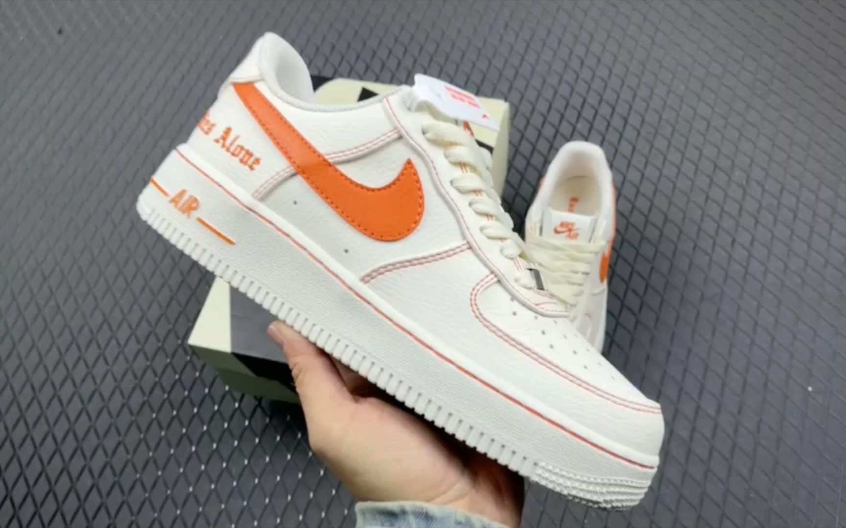 17]vlone x nk air force 107 low 联名白橙 空军一号低帮休闲运动
