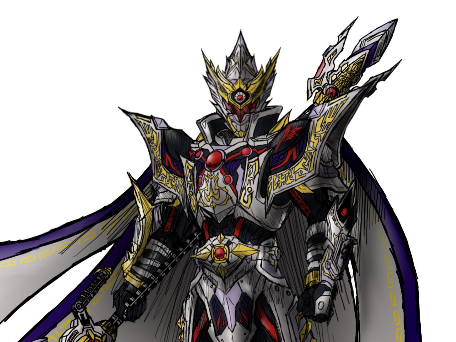 铠甲勇士 修罗铠甲(本期提名投票的角色已经画完了)