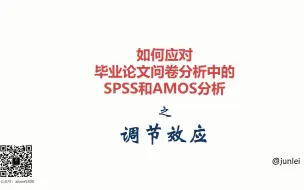 Download Video: 【SPSS/AMOS毕业实战教程】调节效应之Process操作\分析\分解图制作\简单斜率\毕业论文