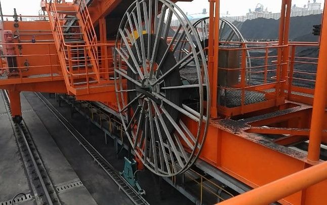 磁滞式电缆卷筒应用于热电公司料场