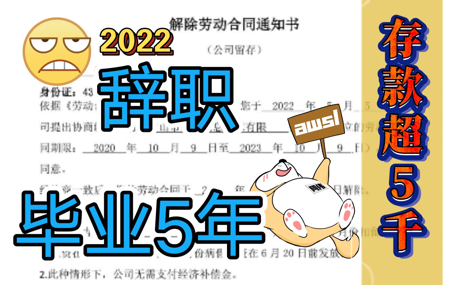 2022年裁员!!!毕业5年存款超5千,还有多少人跟我一样?哔哩哔哩bilibili