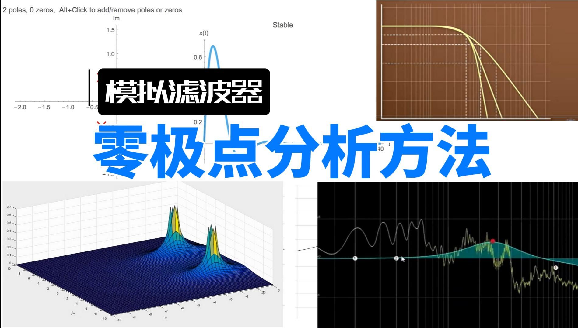 是时候掌握真正的技术了!滤波器的零极点分析方法哔哩哔哩bilibili