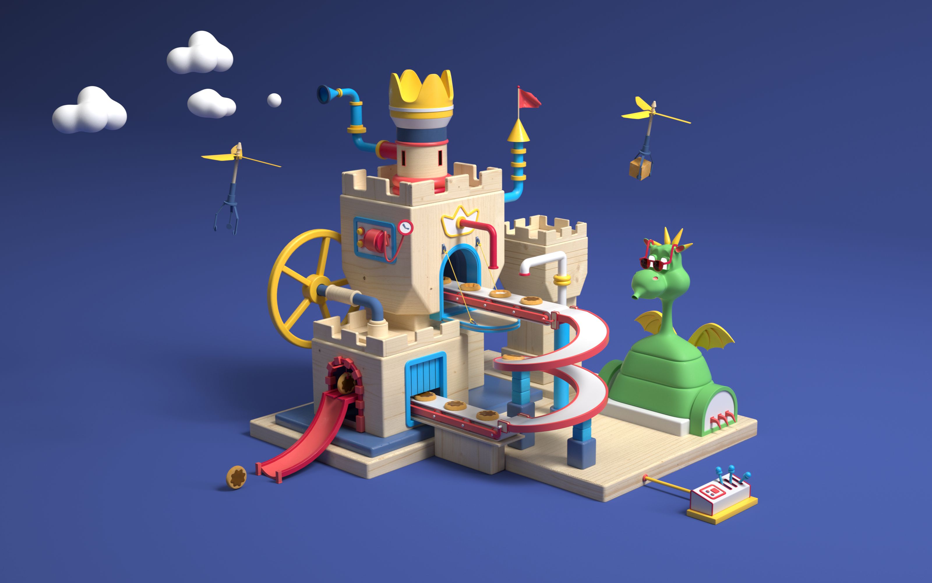 【maya场景建模】次世代卡通风格场景建模,房屋模型搭建思路,游戏场景