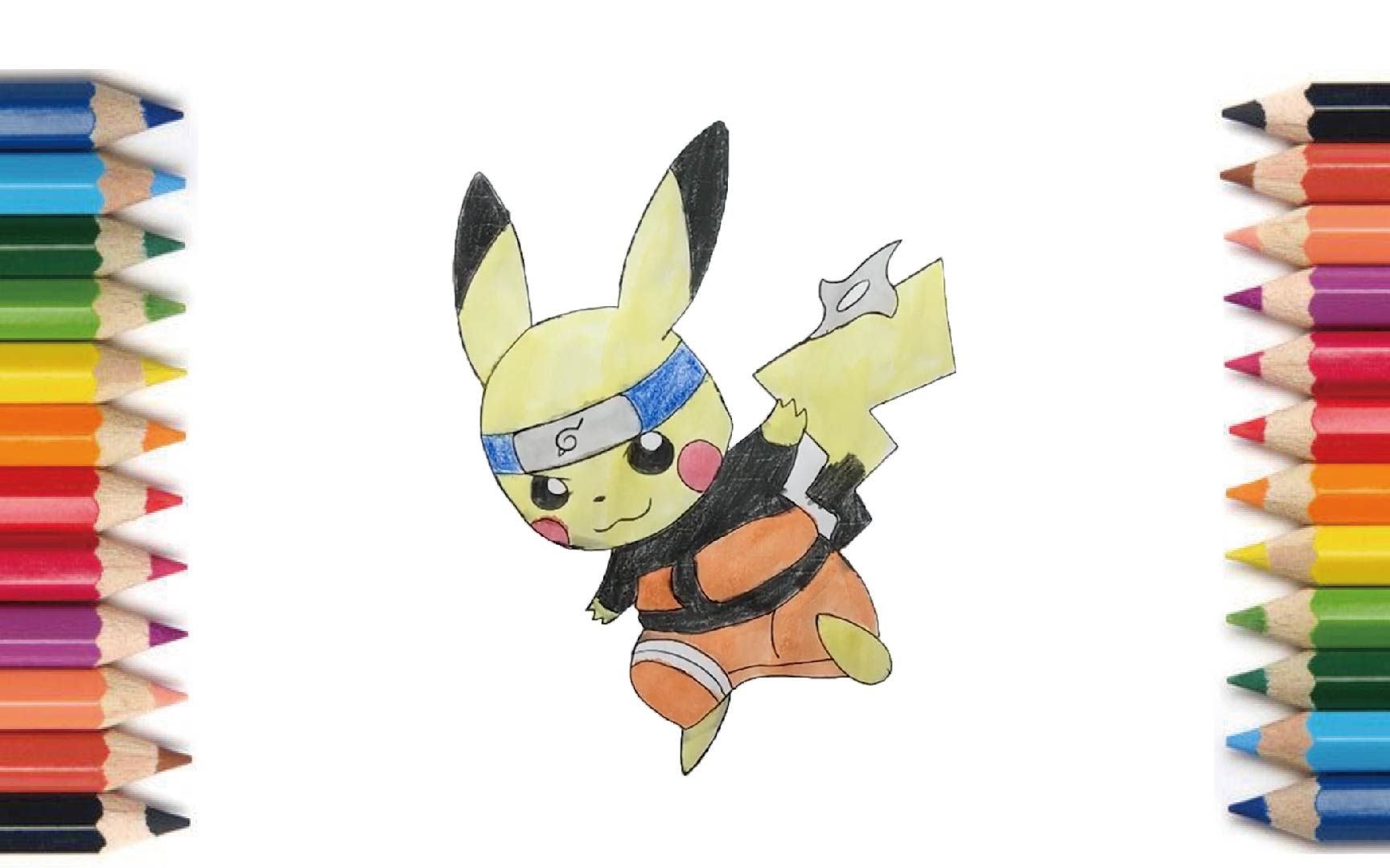 【coloring】pikachu【塗り絵】ピカチュウ【画画】皮卡丘 #coloring