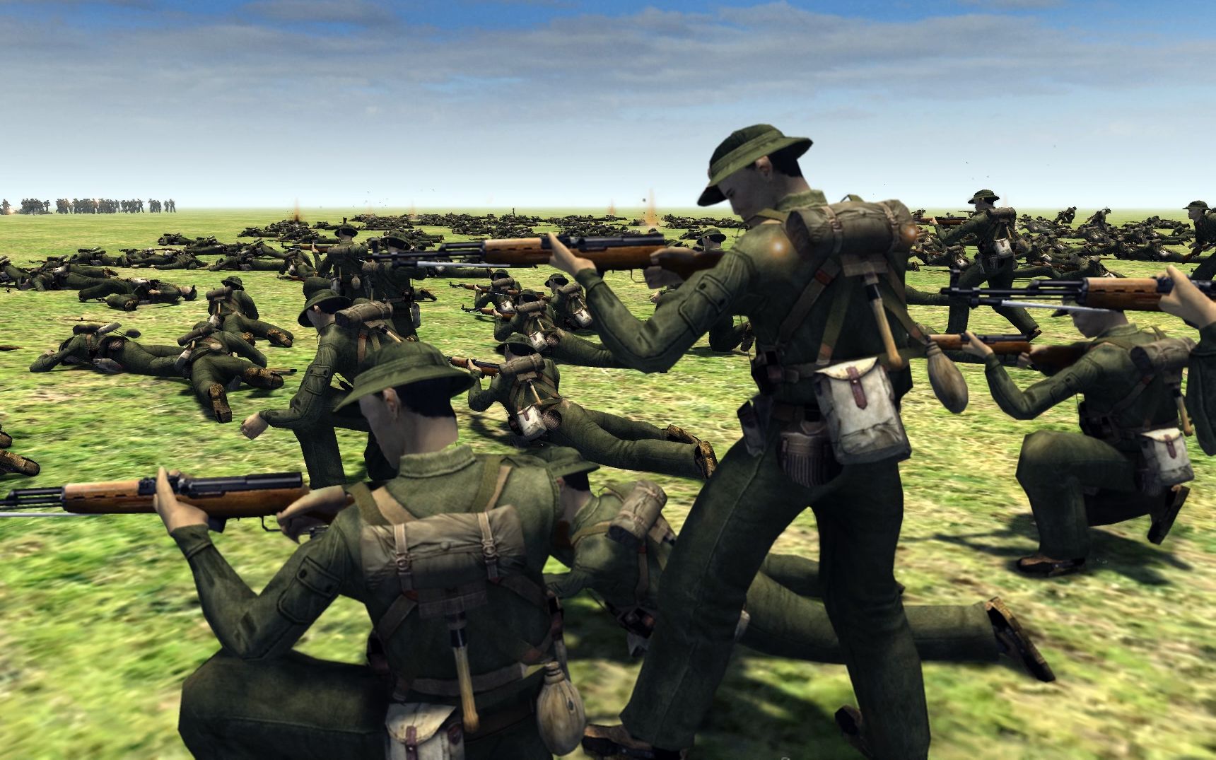 战争之人:800士兵分别拿56式半自动和63式自动步枪,你猜谁赢了