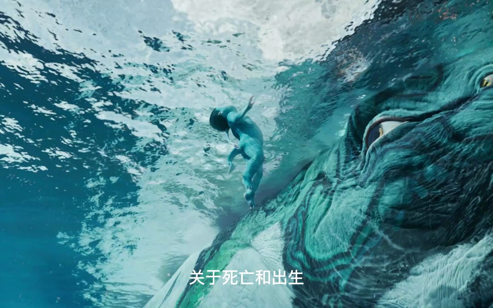【阿凡达水之道】图鲲洄游 纳美人和鲲鲲亲密互动 阿凡达水之道最美画面之一