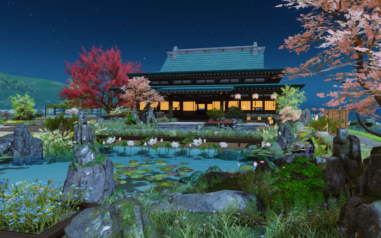 【一梦江湖】家园 - 山明翠微浅 丨 两块地皮的漪岁园:一边是山水