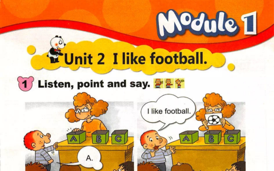 [图]【英语外研社二年级上】Module1 Unit2 I like football.