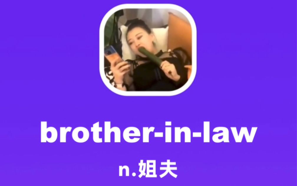 brotherinlaw:姐夫哔哩哔哩bilibili