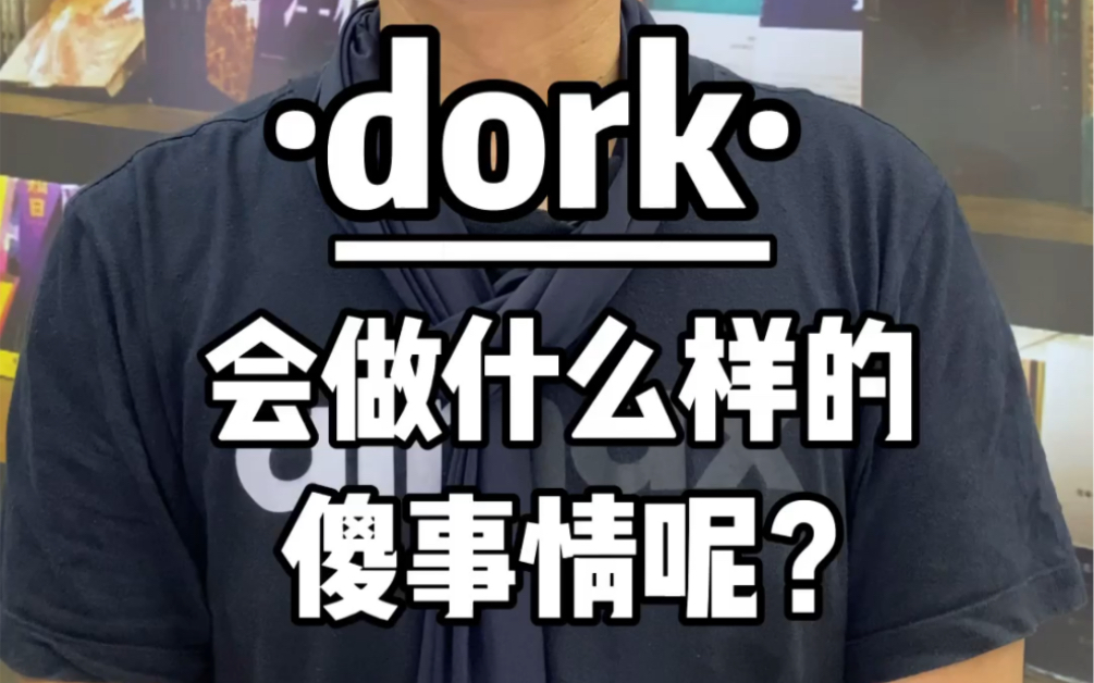 dork 会做什么样的傻事情呢?哔哩哔哩bilibili