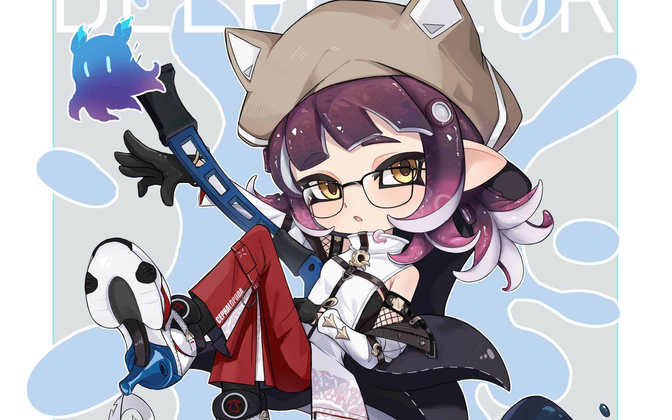 【绘画/明日方舟】深海色拟喷,太鱿型啦!