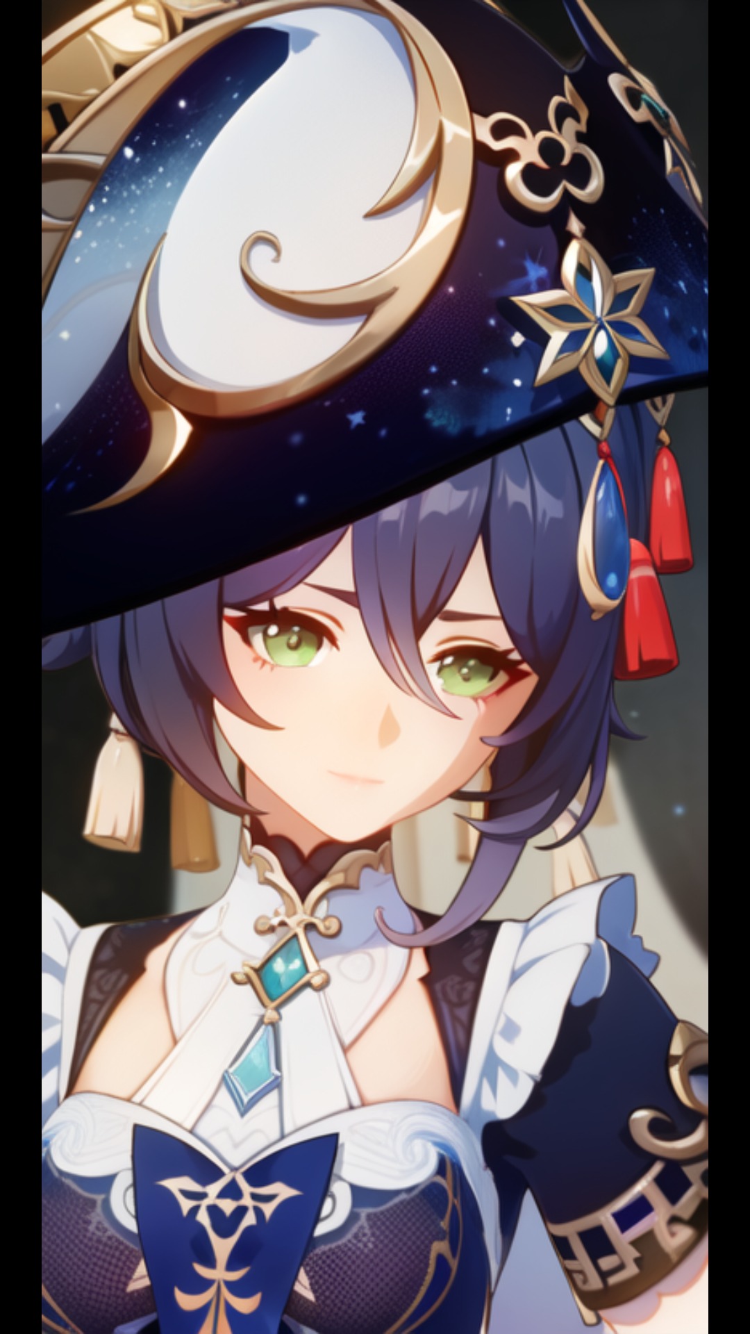 坐在秋千上的千秋的专属原神风格形象来啦