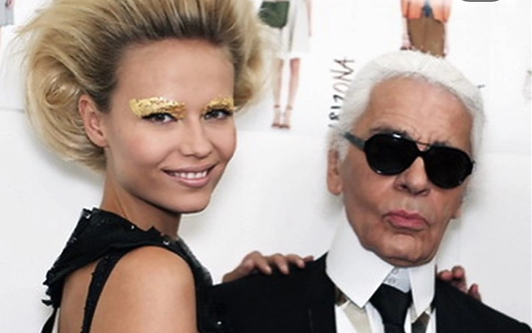 natasha poly 道别chanel 老佛爷 karl lagerfeld