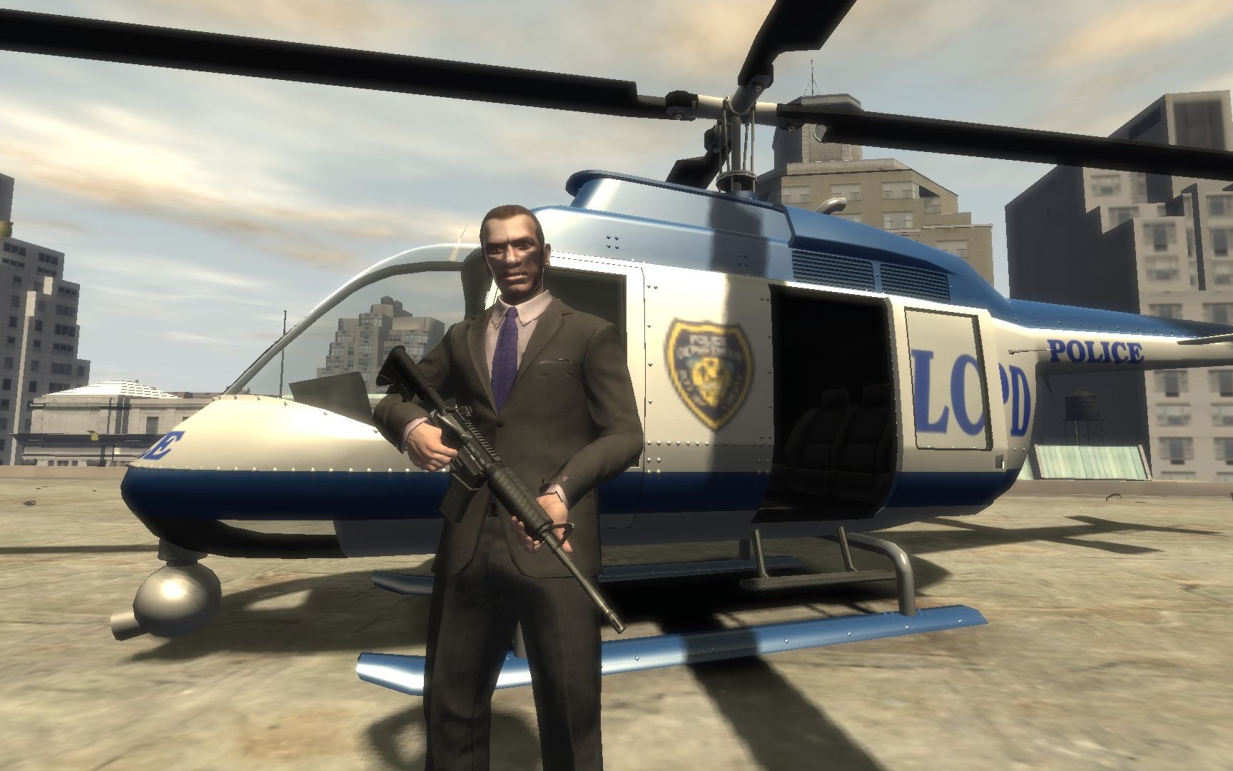 【gta4】如何获得三星通缉的警用直升机?