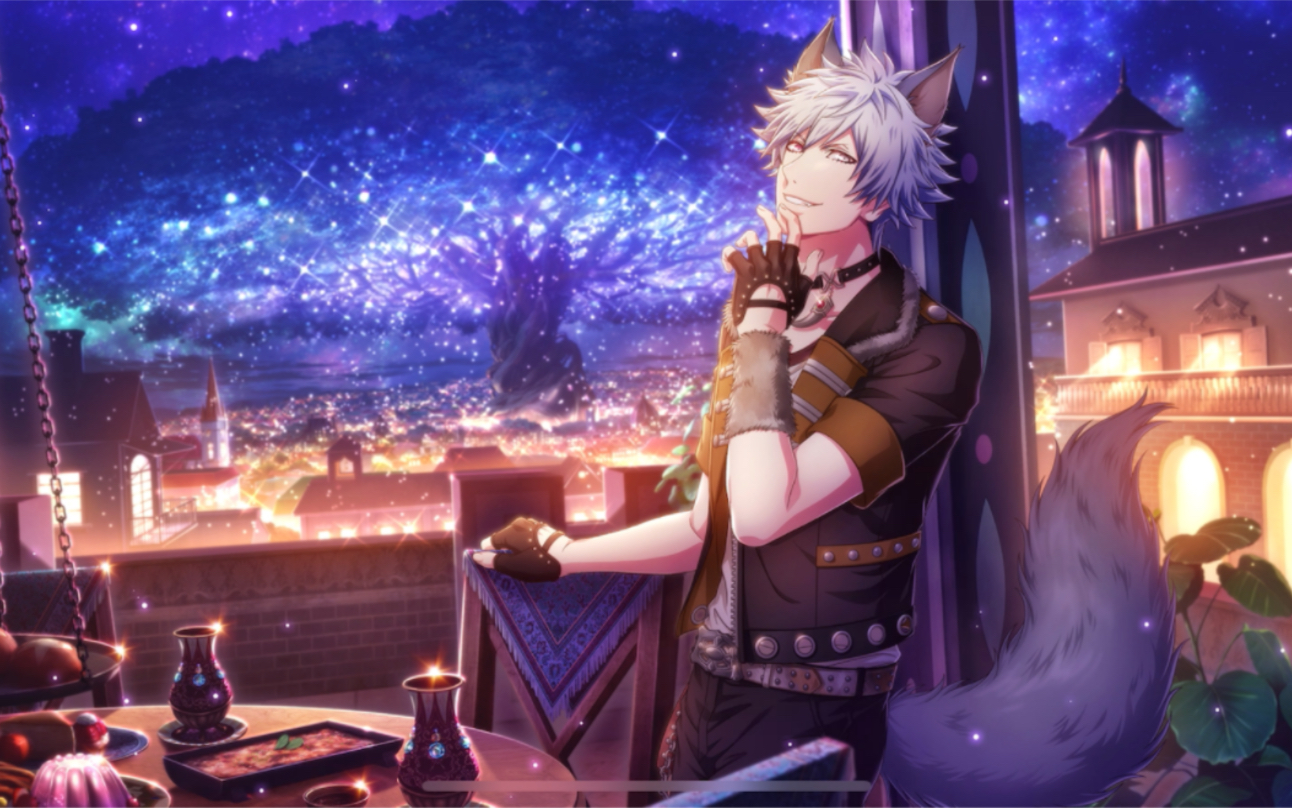 歌之王子殿下shining live手游 国际服 黑崎兰丸 2021愚人节 兽耳兰丸